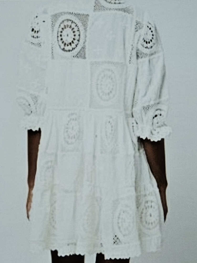 Maje Riblanc crochet mini dress - photo 4