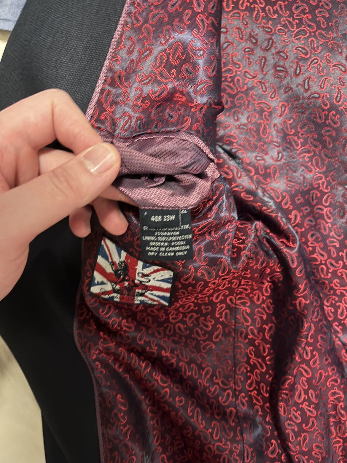 Dark navy matching suit jacket+pant image indicator(2)