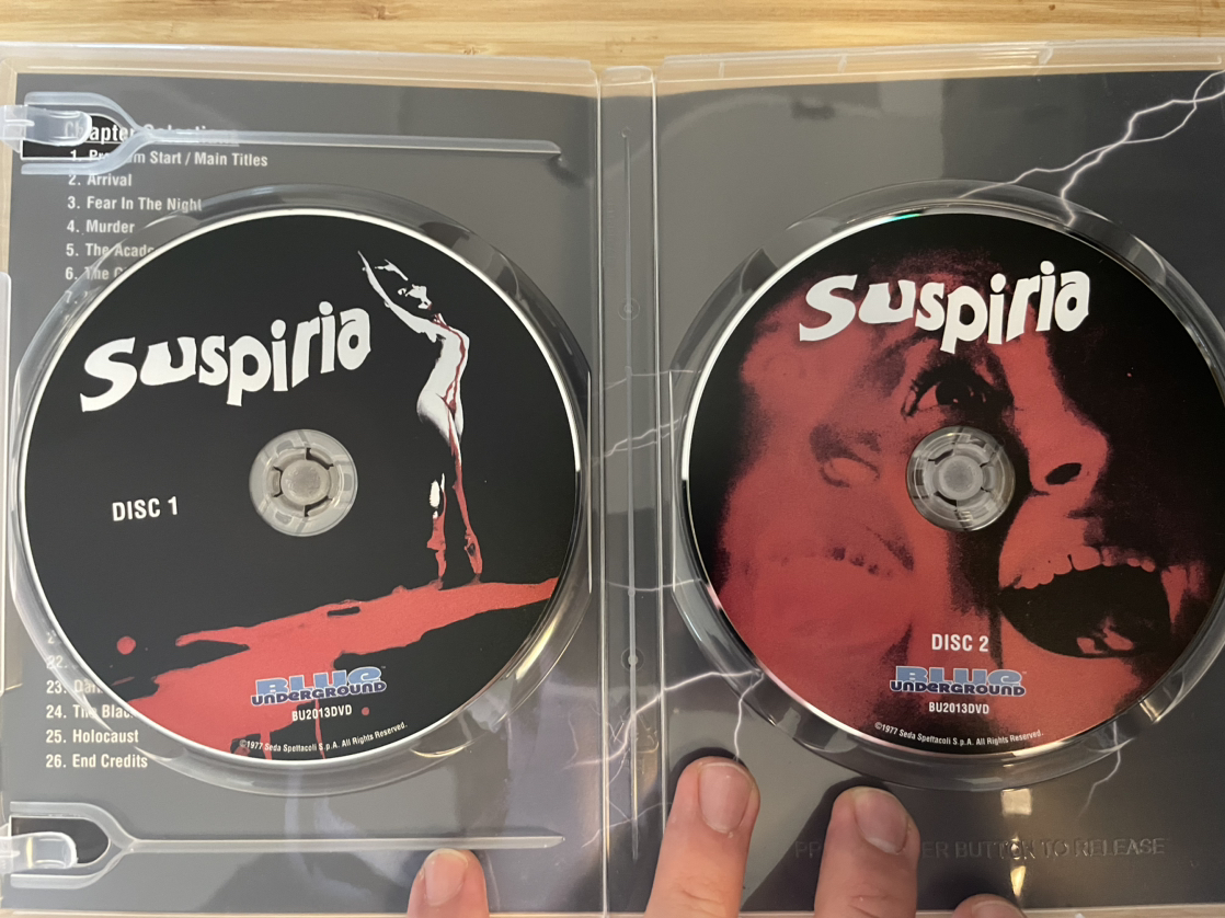 Suspiria Blue Underground DVD - photo 2