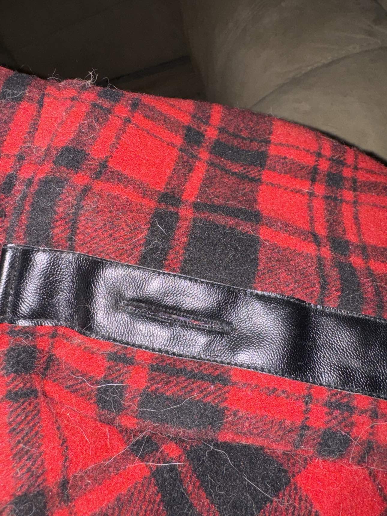 Large Red plaid dog jacket image indicator(2)