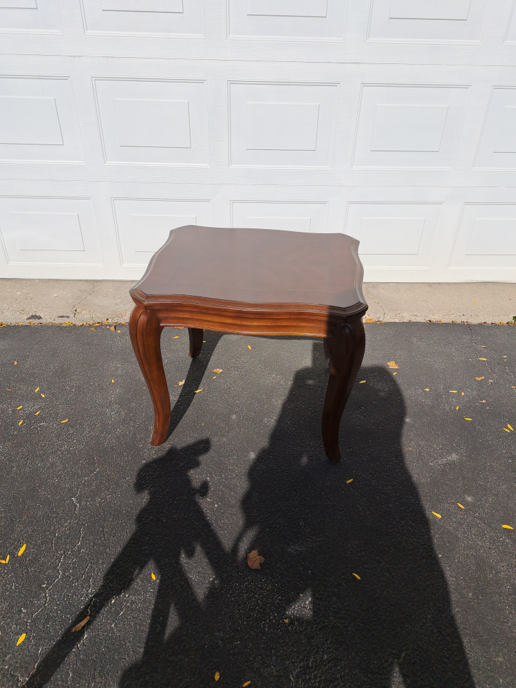 Solid wood side table. - photo 2