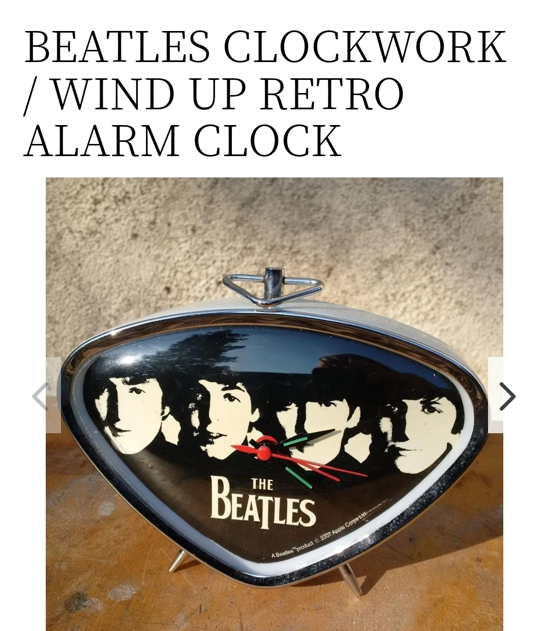 ❄Retro Beetle alarm clock image indicator(2)