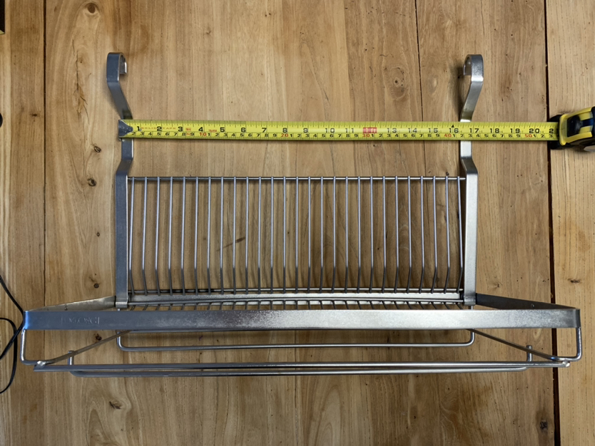 Wall mount stainless steel dish rack thumbnail