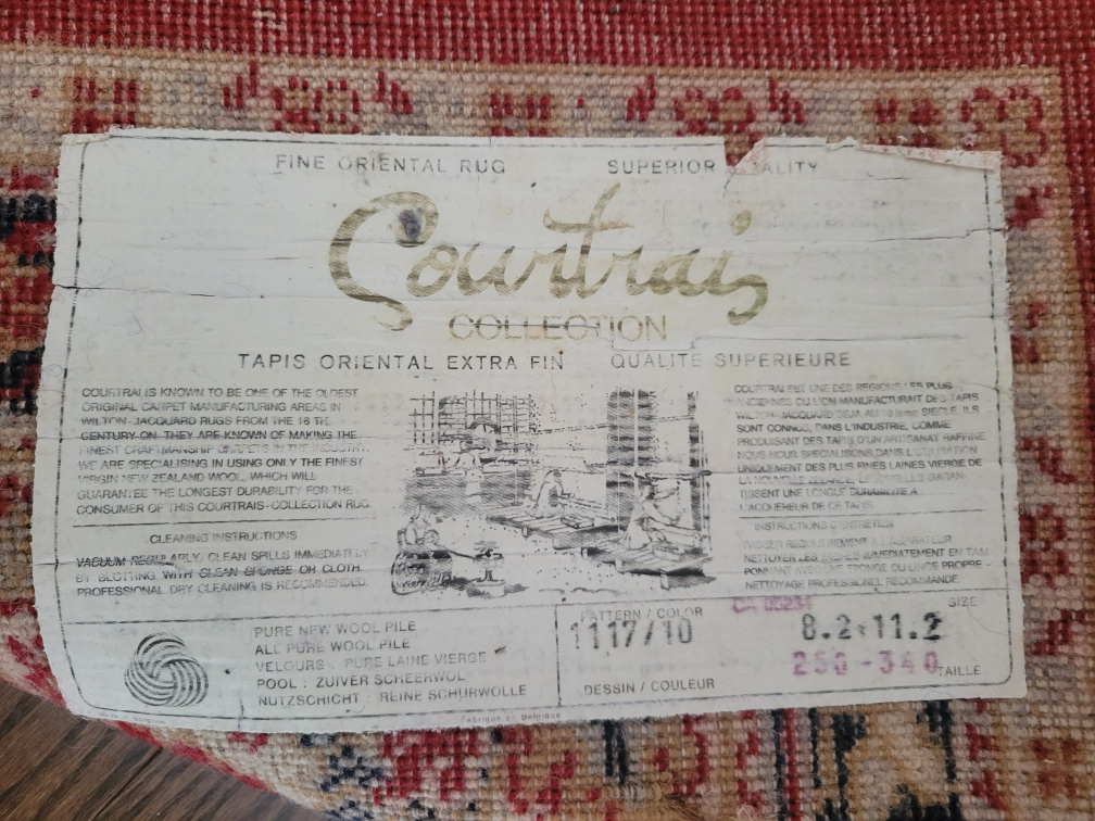 antique wool oriental rug - 8x11 ft image indicator(2)