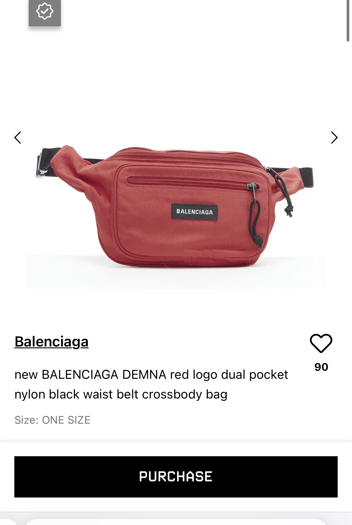 BALENCIAGA DEMNA black waist belt crossbody bag thumbnail