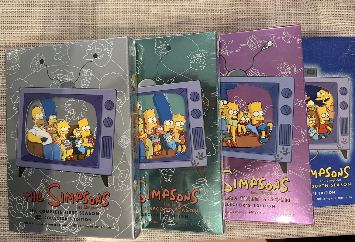 The Simpsons 1-4 Seasons DVD Box Set NIB thumbnail