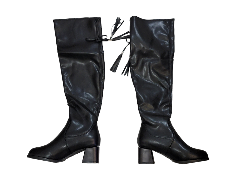 SIMANLAN Women Breathable Over The Knee Boots Non-Slip Sz 4.5 - photo 4