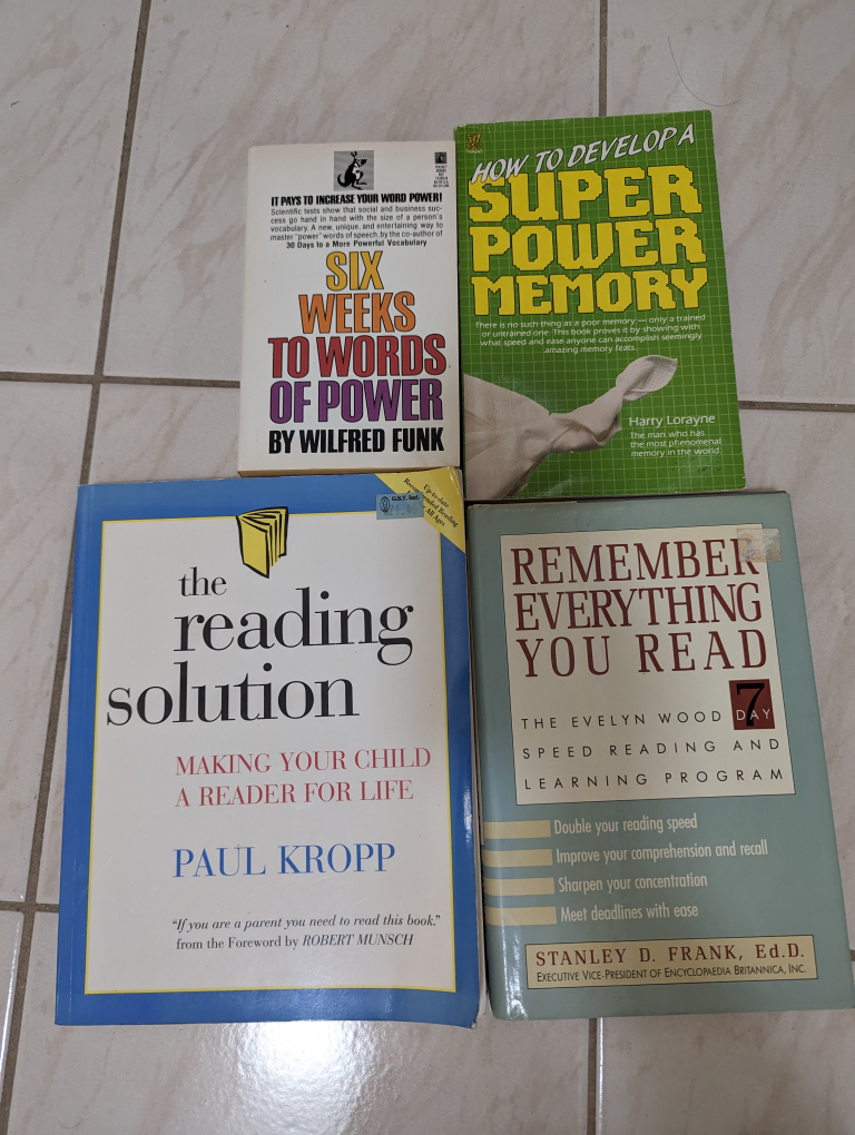 📚 Book bundle:  4 books on reading, memory, use of words thumbnail