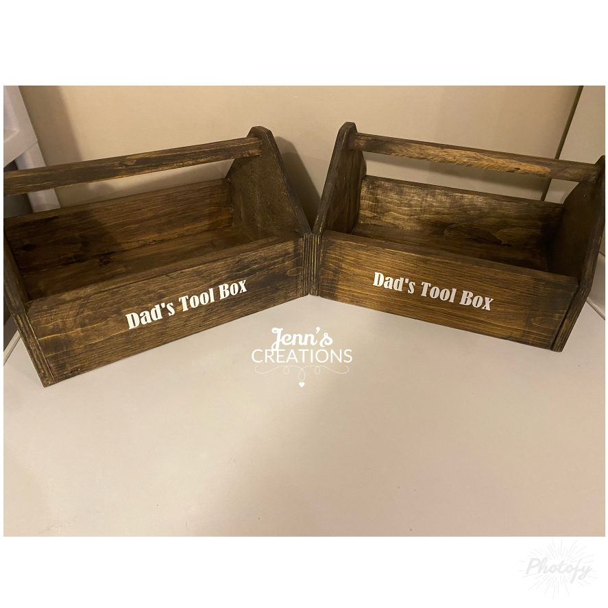 Handmade wooden tool boxes