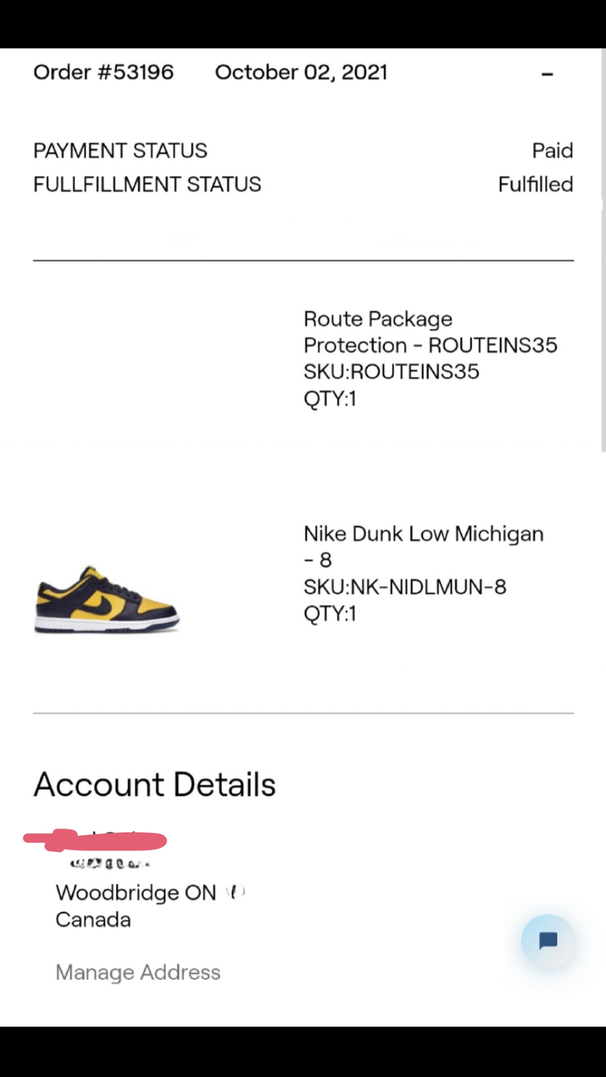 Original Michigan Dunk Lows RECEIPT VNDS 9.5/10 - photo 2