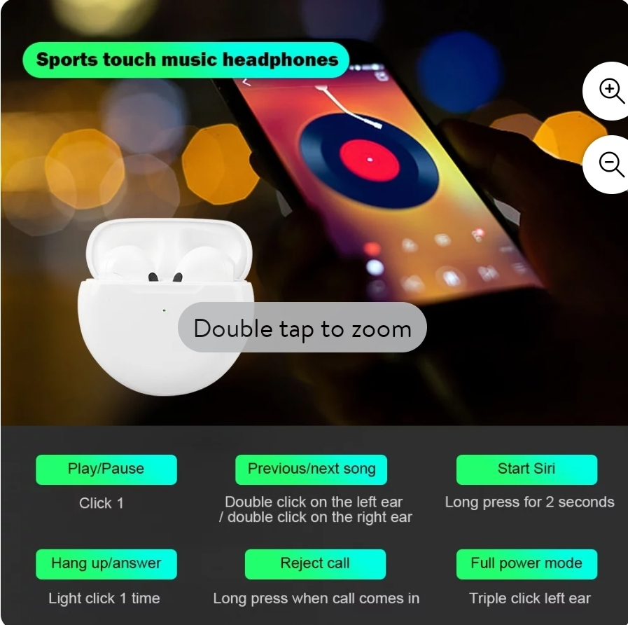 Pro 6 True wireless earbuds - photo 3