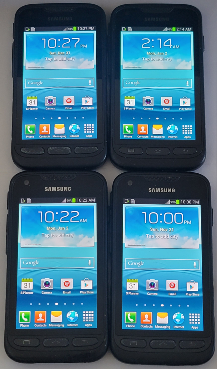 4 Samsung Galaxy Rugby! All 16GB/Unlocked! $35 Each Firm!