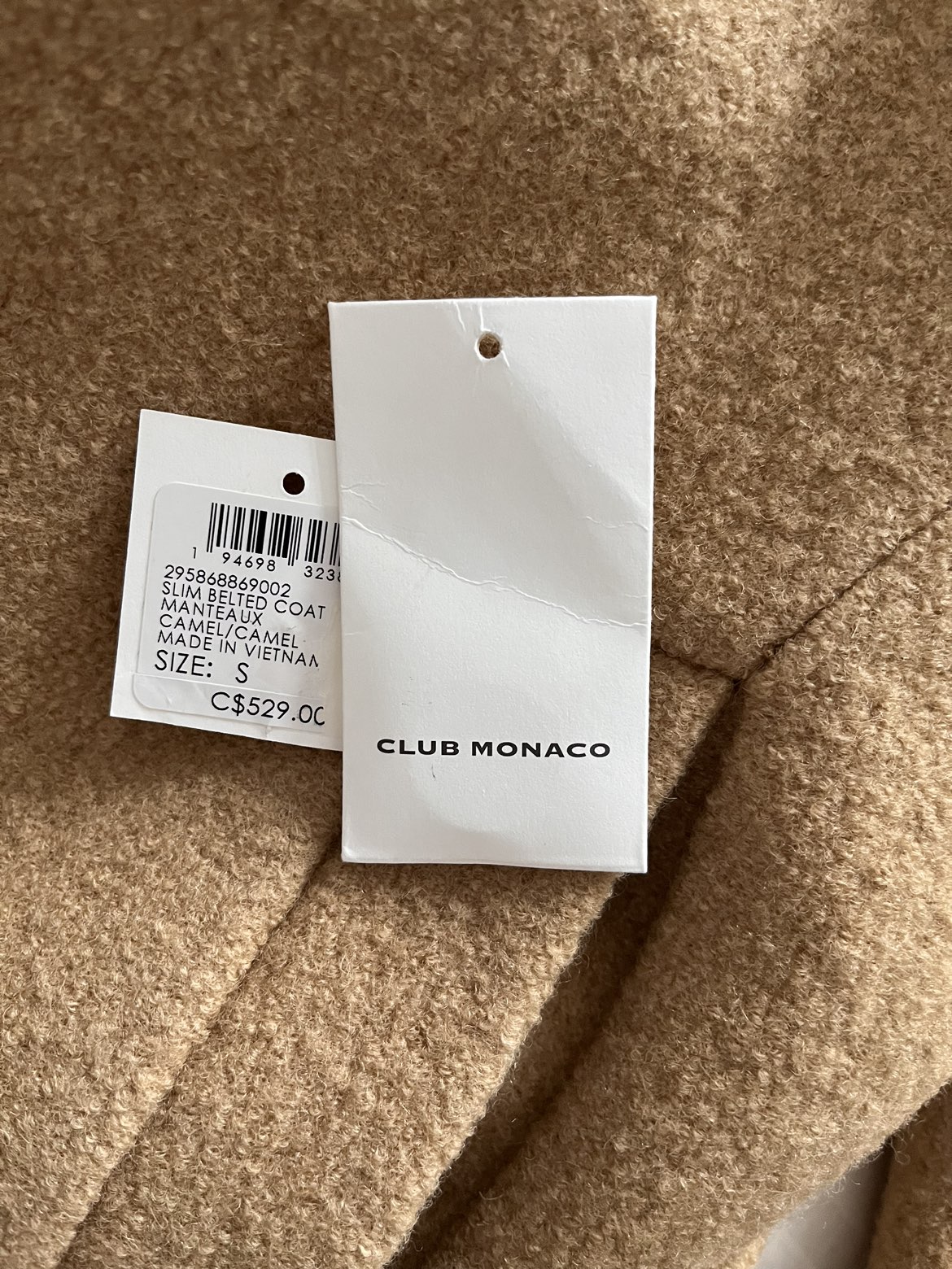 Club Monaco Camel Coat - photo 5