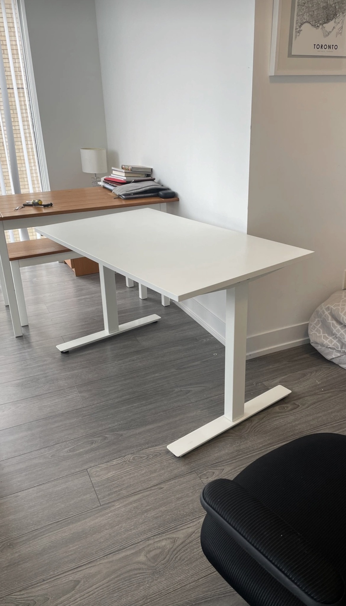 Ikea desk white TROTTEN