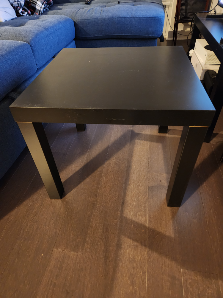 Small Black Square Table