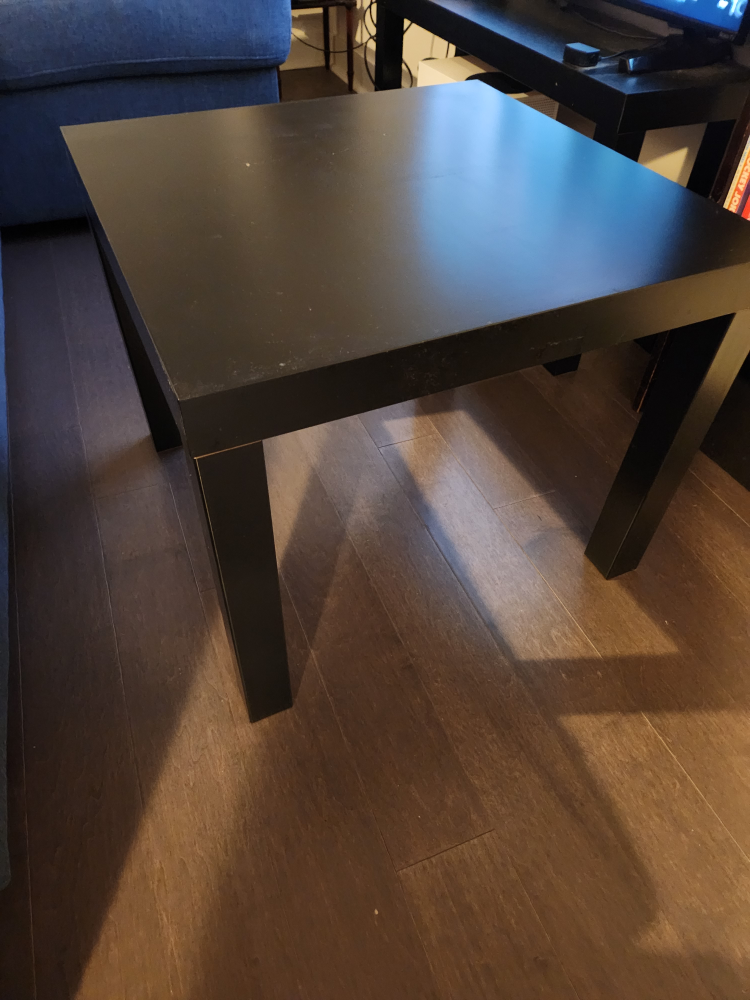 Small Black Square Table - photo 3