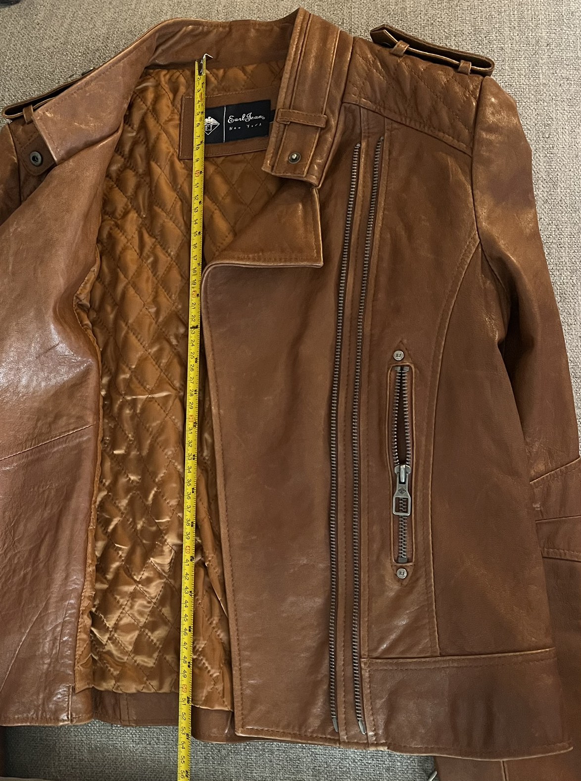 Earl Jean Women’s Genuine Leather Jacket Size M - photo 4