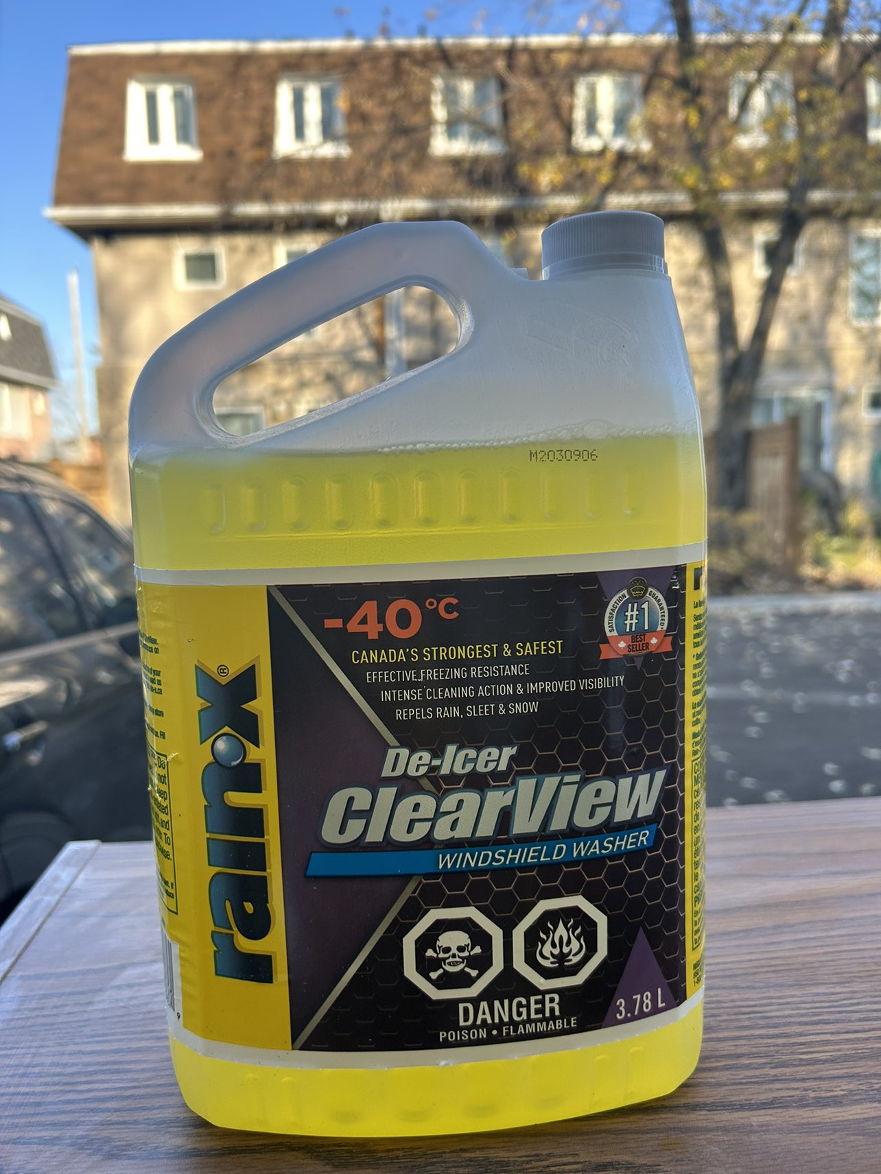 Rain-x de-icer clear view windshield washer