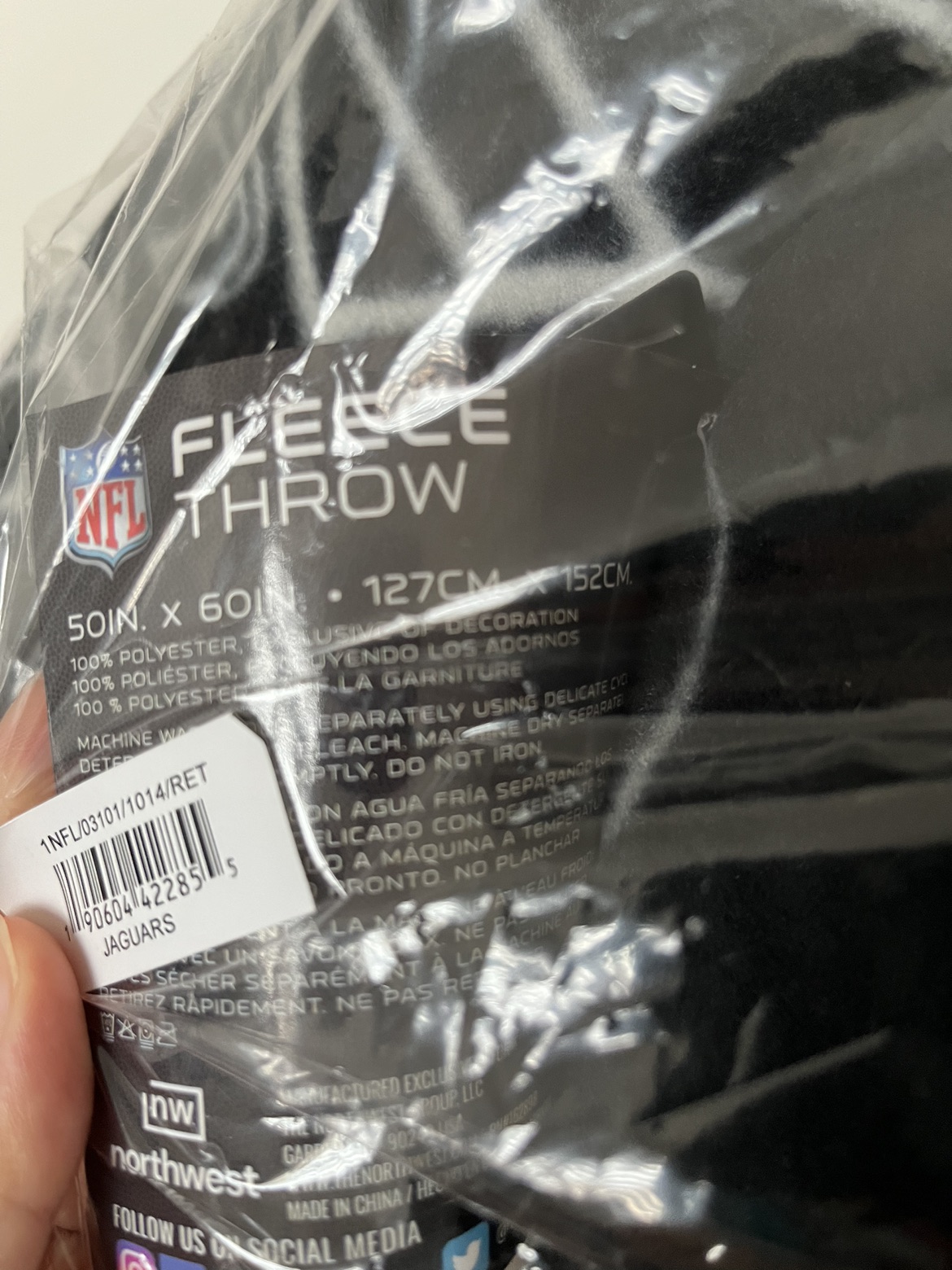 New NFL Fleece Throw - Jacksonville image indicator(4)