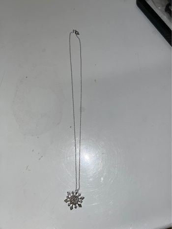 Women’s sterling silver snowflake necklace image indicator(2)