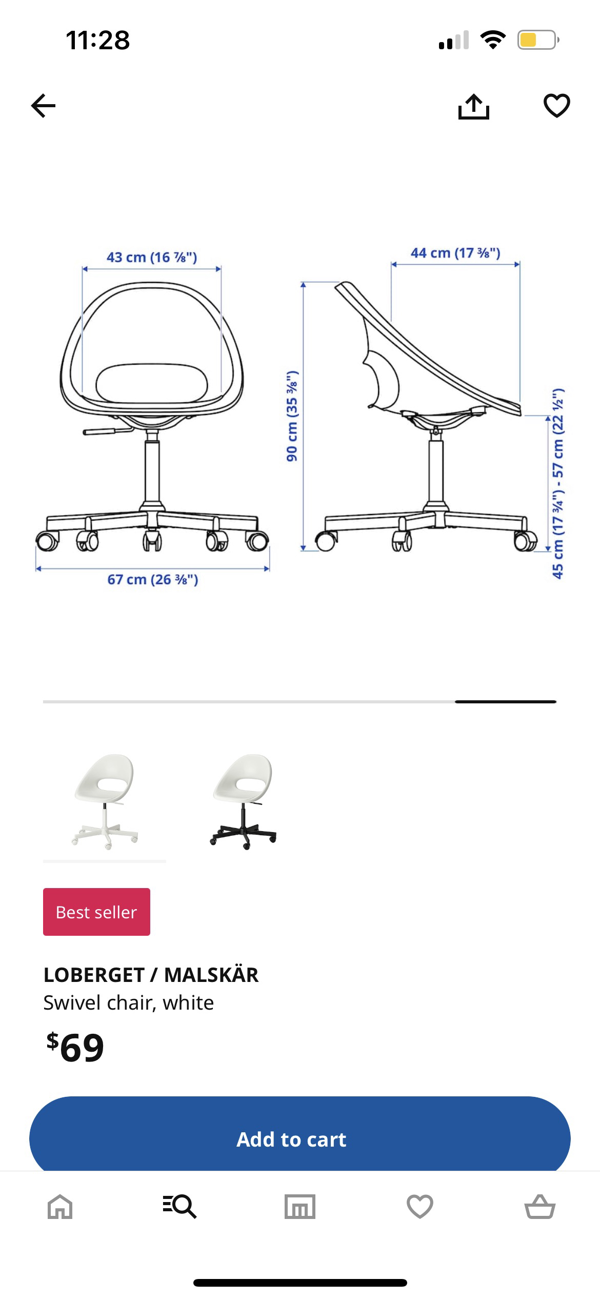 IKEA swivel chair - photo 4