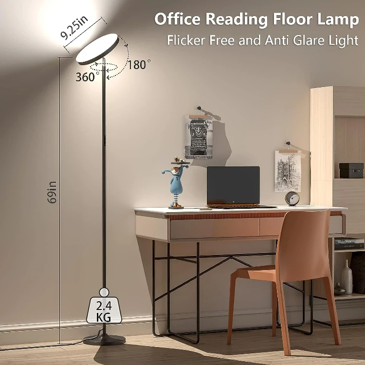 NEW Double-Sided LED Floor Lamp with Remote image indicator(6)