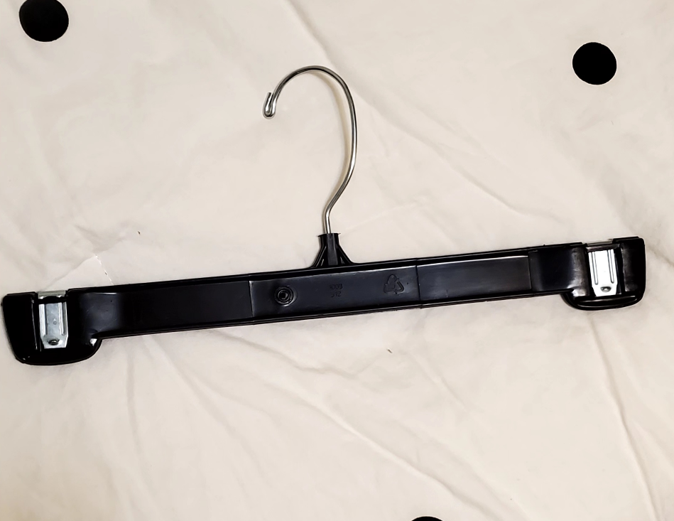 Black Hangers for pants/skirts - 50+  #Freecycle