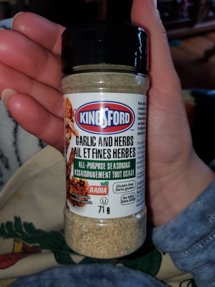 Kingsford garlic & herbs seasoning #freecycle