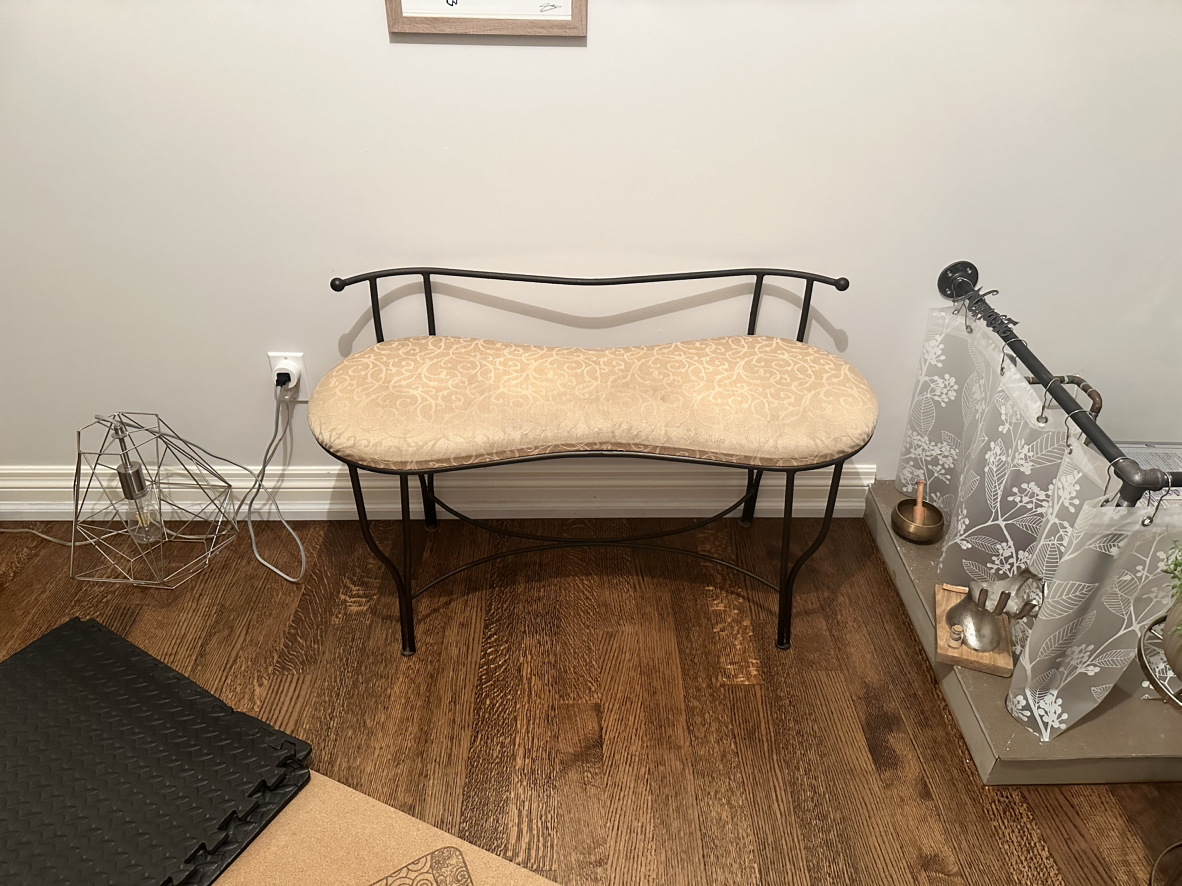 Cast iron bench