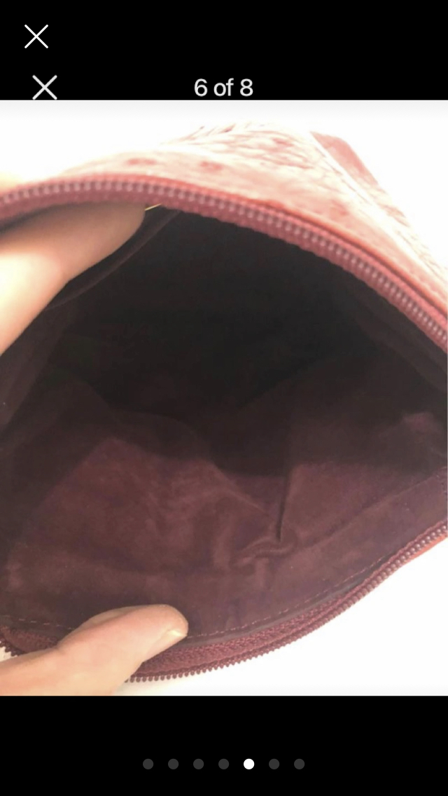 BRAND NEW women’s ostrich leather shoulder bags image indicator(5)