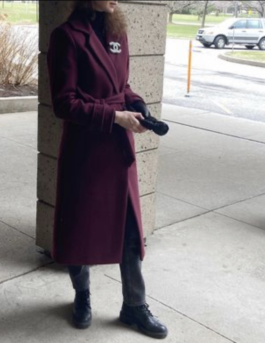 Women’s burgundy coat - photo 4