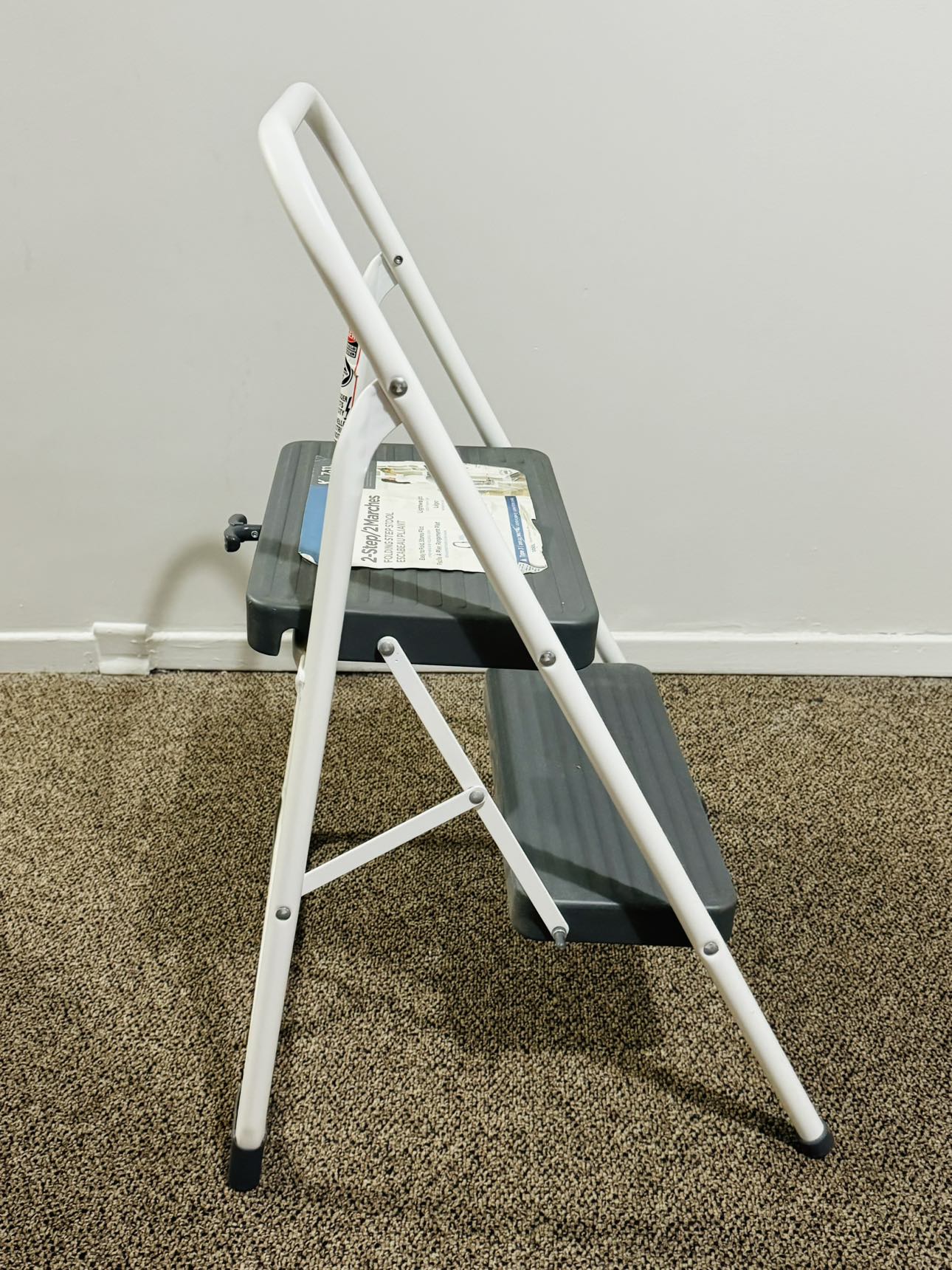 2-Step metal folding step stool - photo 3