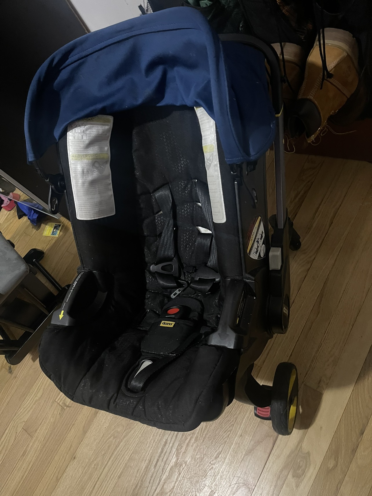 Car seat and stroller travel system doona
