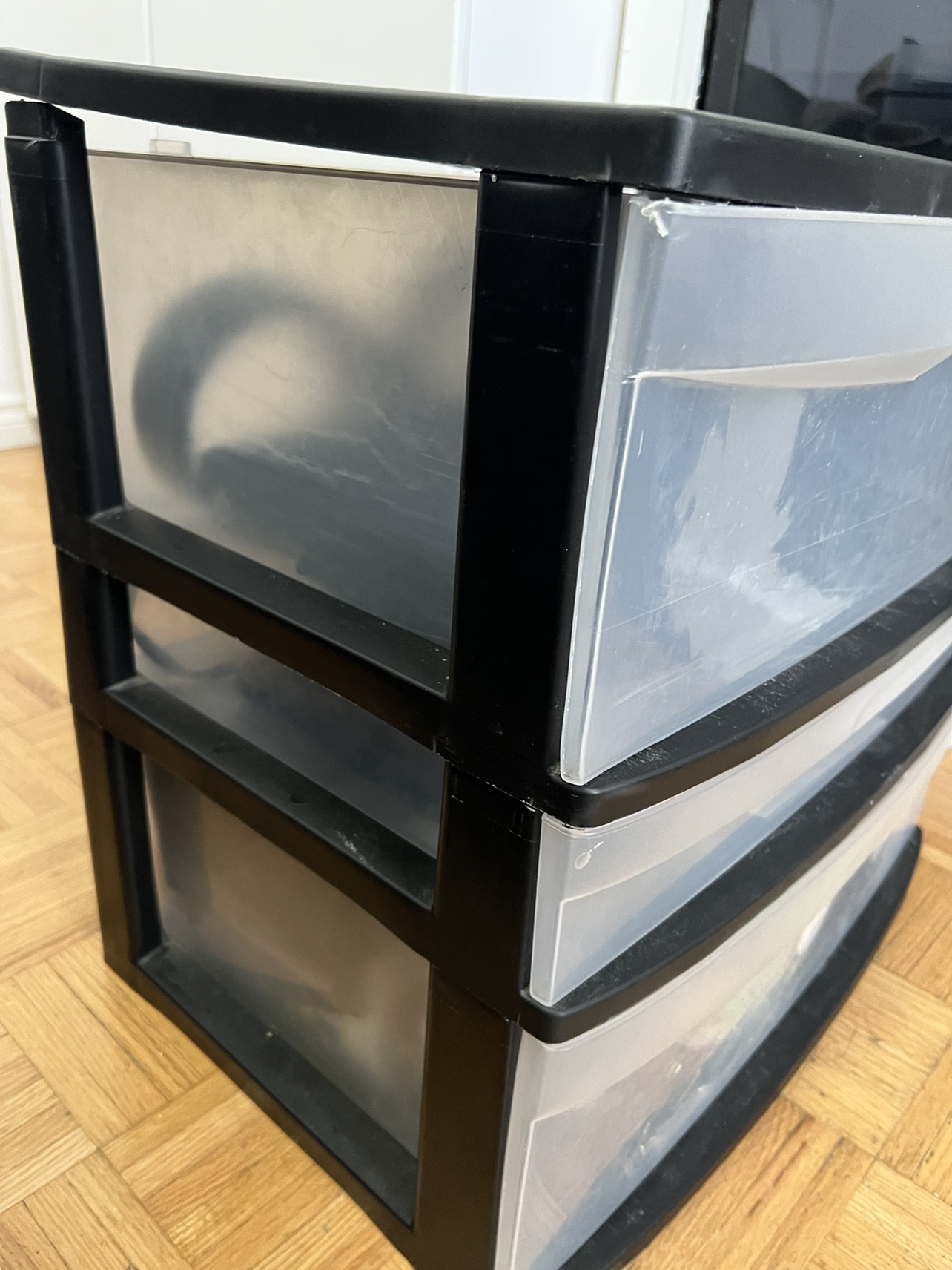 ❄��️Three plastic drawer storage image indicator(3)