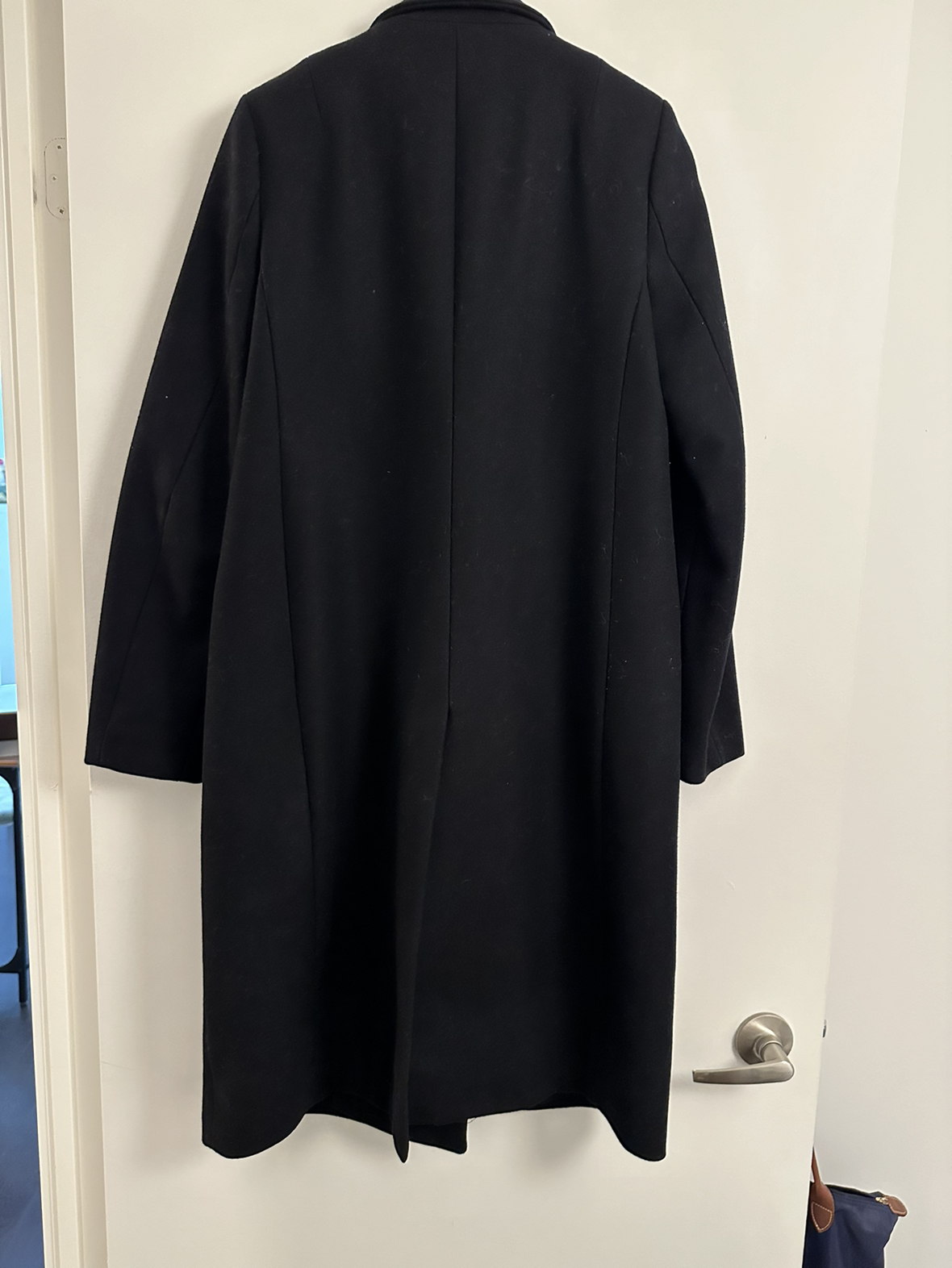 Retail $750, All saints Marr Double Breast Coat in a size 8 image indicator(6)