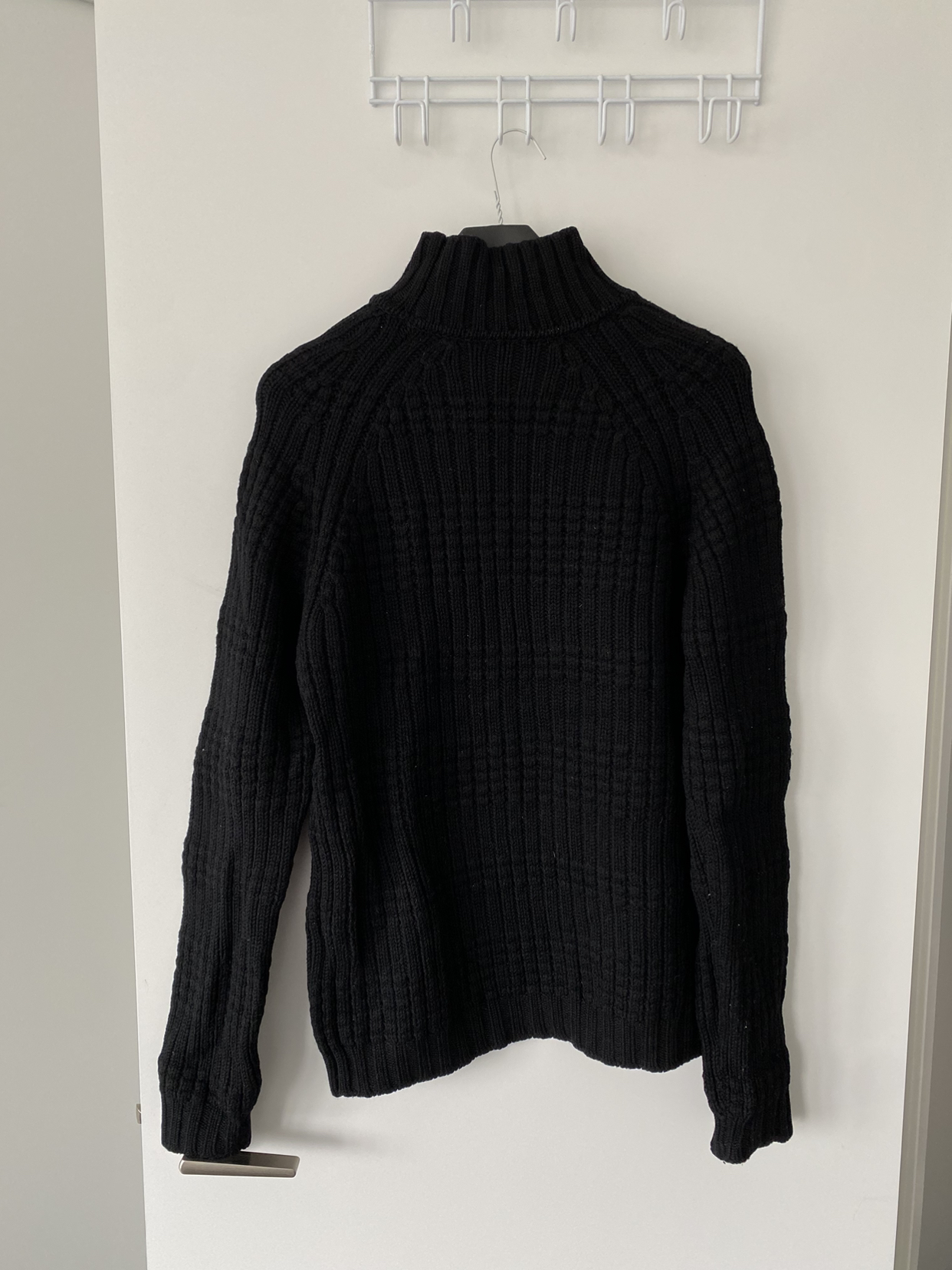 100% Wool Calvin Klein Jeans black sweater image indicator(2)