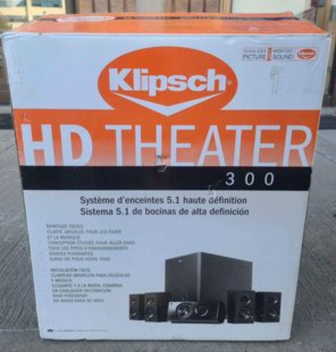 New Klipsch HD300 5.1 Channel Home Theater System