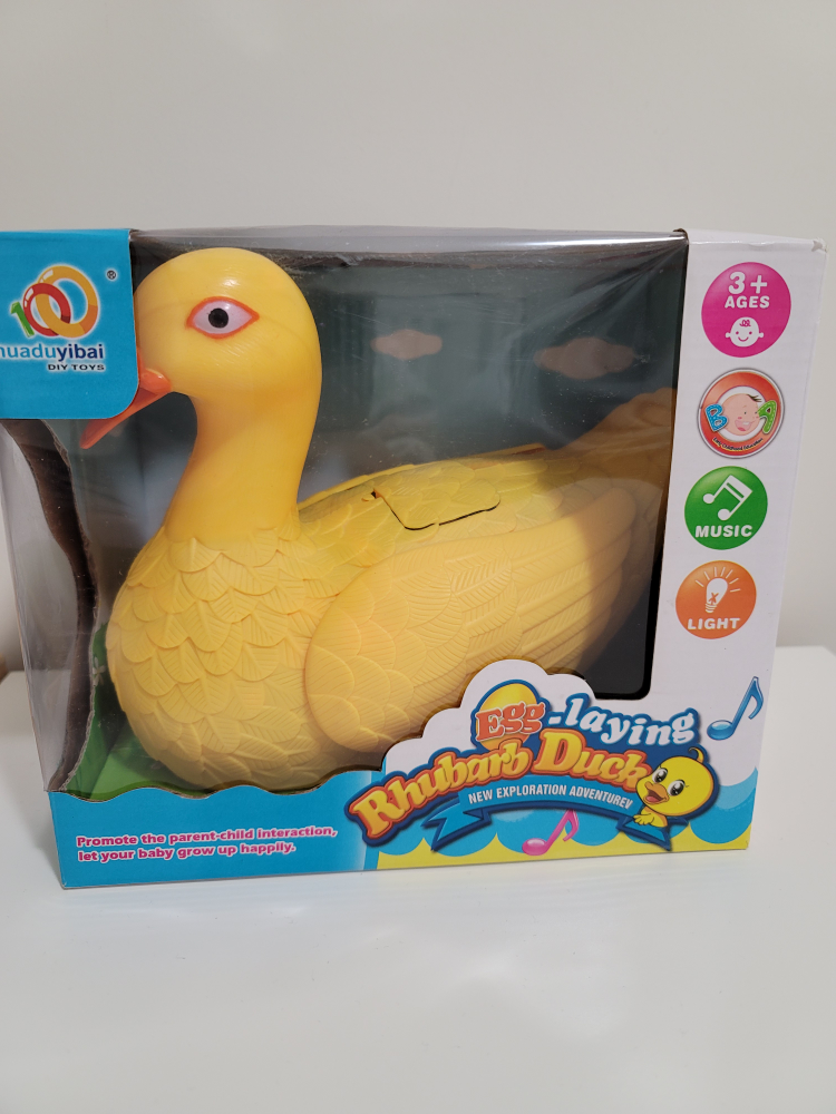 egg laying duck toy ❄️
