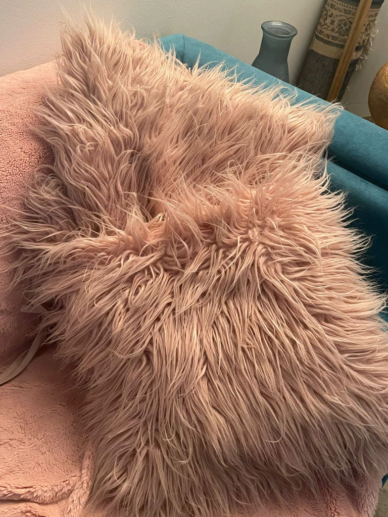 2 free cushions dusty pink #freecycle thumbnail