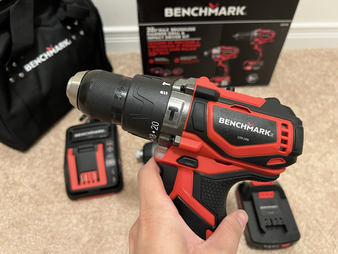 40% off BRAND NEW Benchmark Drill/Hammer/Impact Driver Combo Kit - photo 3