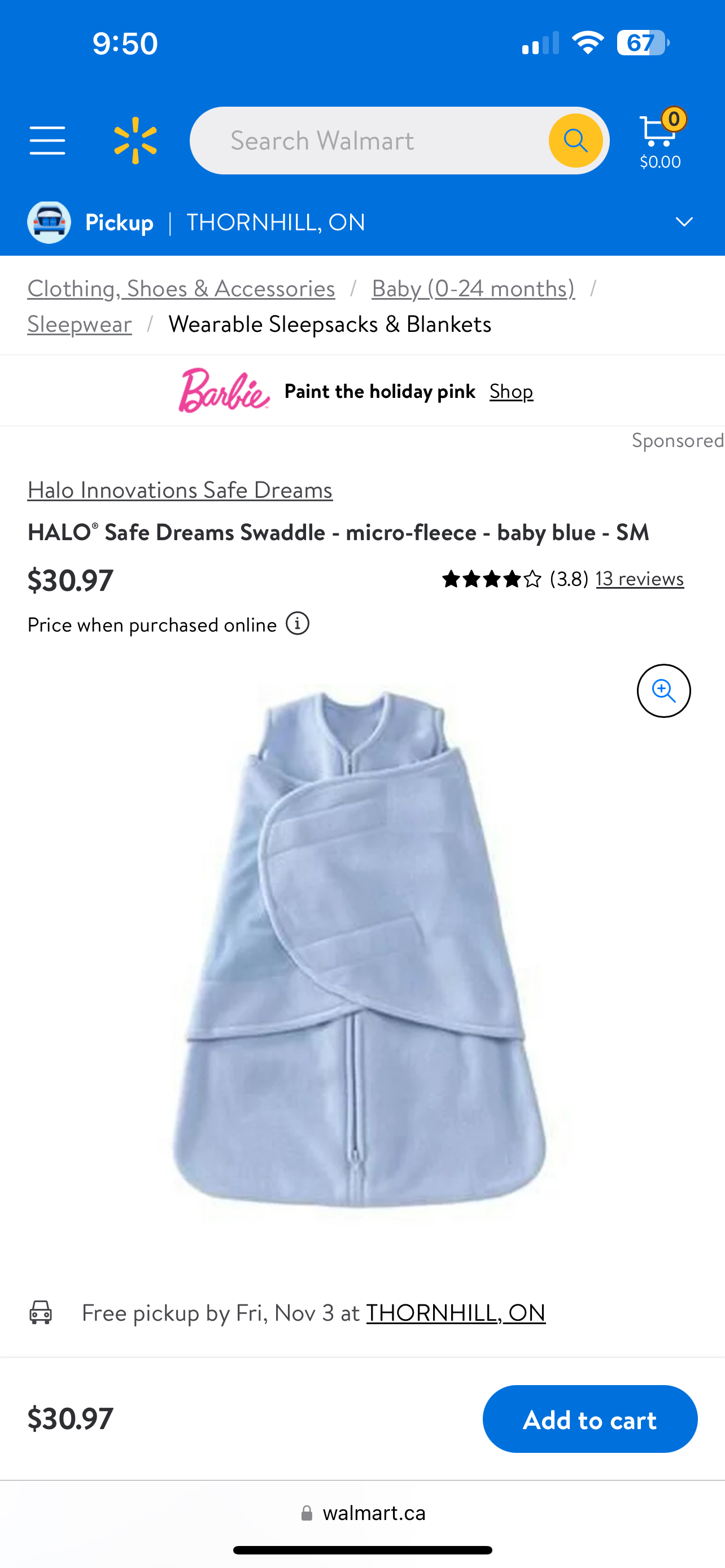 Like New Halo Fleece Swaddle Wrap - photo 4