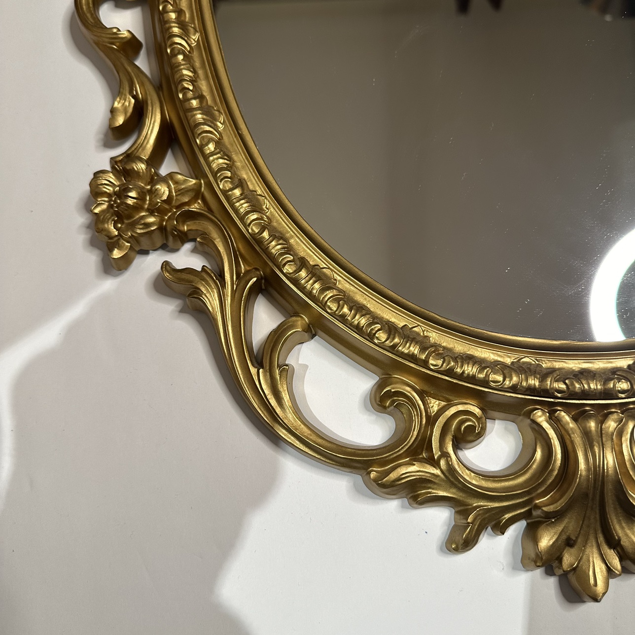 Vintage Syroco Gold Ornate Wall Mirror 29” x 19” - photo 5