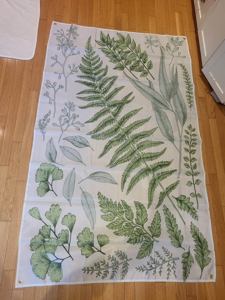 Botanical fabric poster