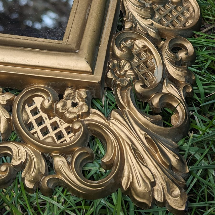 Vintage Syroco Filigree Gold Ornate Full Length Mirror! - photo 3