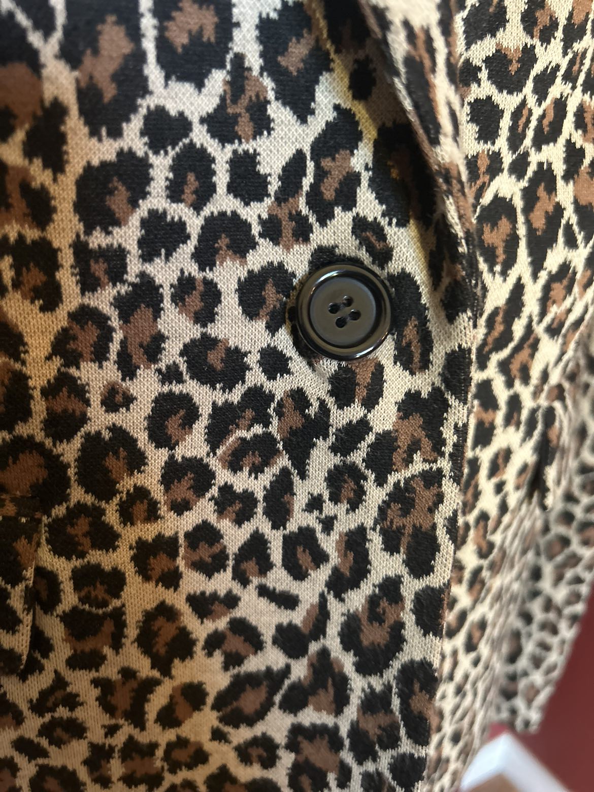 Leopard print blazer size large - photo 2