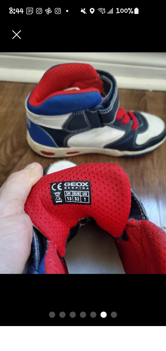 Geox boots size 1US with lights image indicator(6)