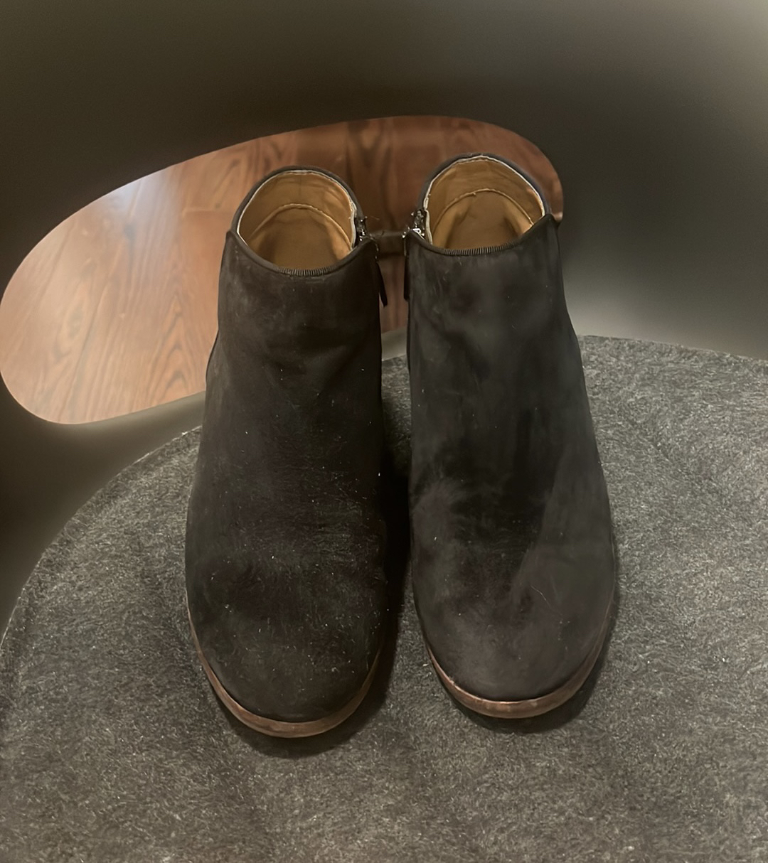 Sam Edelman suede ankle boots size 6 image indicator(2)