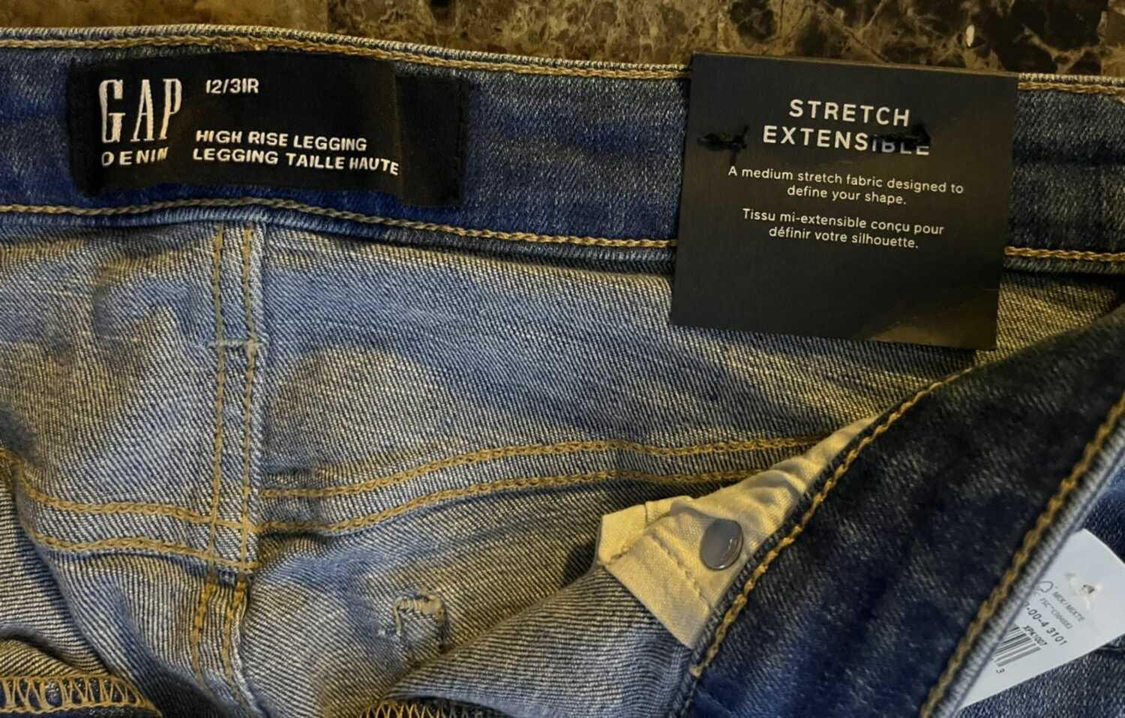 GAP Women's High Rise Medium Blue Jeans - photo 2