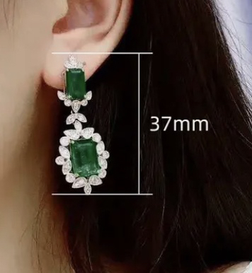 Brand new Green emerald plated necklace set - photo 3