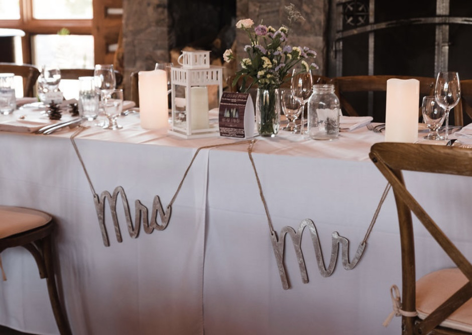 Mr & Mrs Wedding Signs